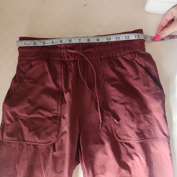 Lululemon Beyond The Studio Crop Pants Burgundy Size 6. - Picture 6 of 8